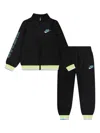 Nike Logo-print Tracksuit Set In Black