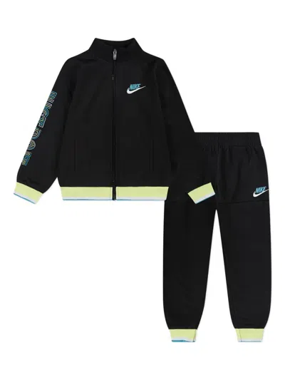 Nike Kids' Logo-print Tracksuit Set In Black