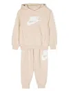 Nike Logo-print Tracksuit Set In Neutrals