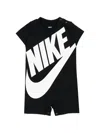 Nike Logo Romper In Black