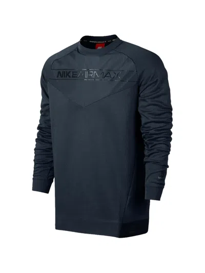 Nike Logo-setail Sweatshirt In Blue