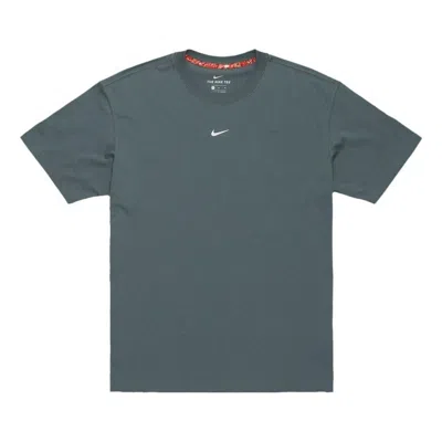 Nike Logo Sportswear T-shirt 'green' In Gray