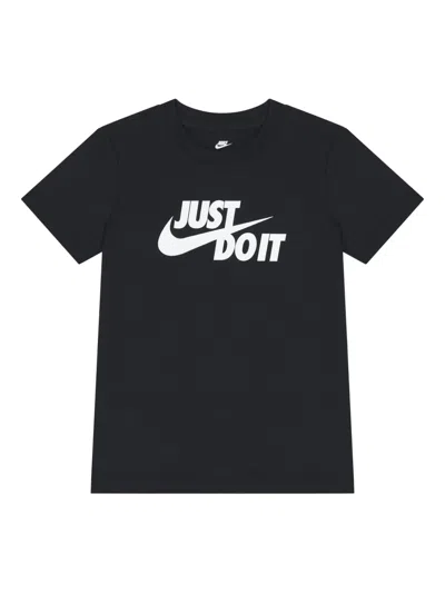 Nike Kids' Logo T-shirt In Black