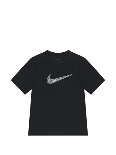 Nike Kids' Logo T-shirt In Black