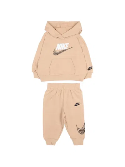Nike Babies' Logo Tracksuit In Neutral