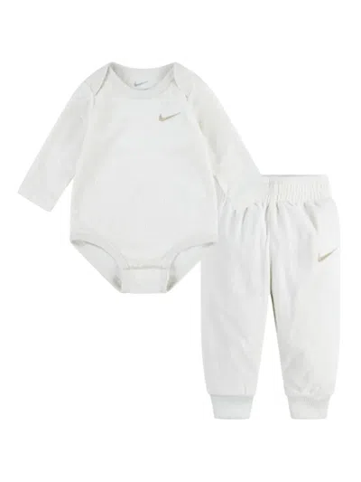 Nike Babies' Logo Tracksuit In Neutrals