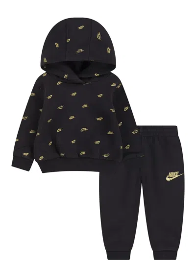 Nike Babies' Logo Tracksuit Set In Black