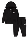 Nike Logo Tracksuit Set In Black