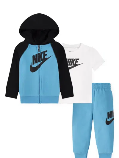 Nike Babies' Logo Tracksuit Set In Blue