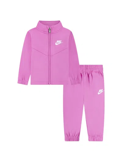 Nike Kids' Logo Tracksuit Set In Pink