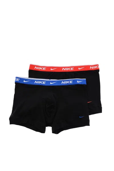 Nike Logo Waistband Boxers 2-pack In Black