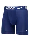 Nike Logo-waistband Boxers (pack Of Three) In Blue