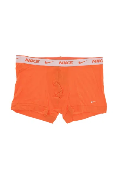 Nike Logo-band Stretch-cotton Boxers In Orange