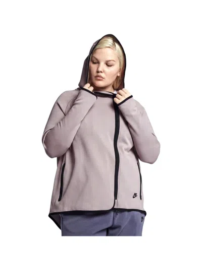 Nike Logo-detail Hoodie In Pink