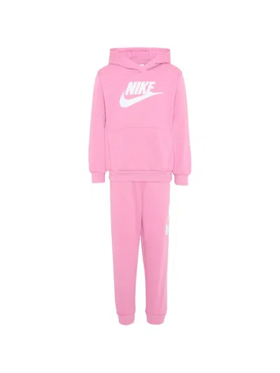 Nike Kids' Logo-detail Tracksuit In Pink