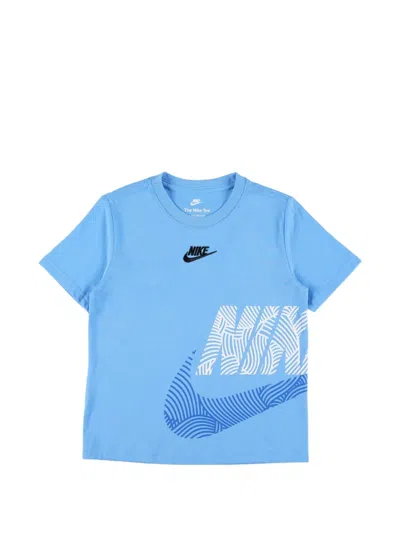 Nike In The Zone Oversized Tee For Kids In Blue