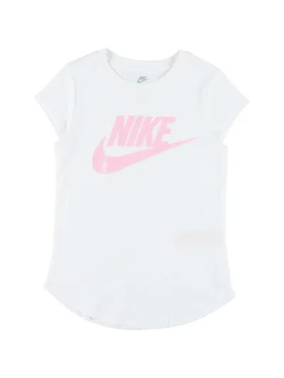 Nike Kids' Logo-detail T-shirt In White