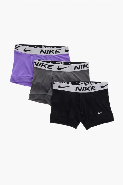 Nike Logoed At The Waist 3 Pairs Of Boxers Set In Multi