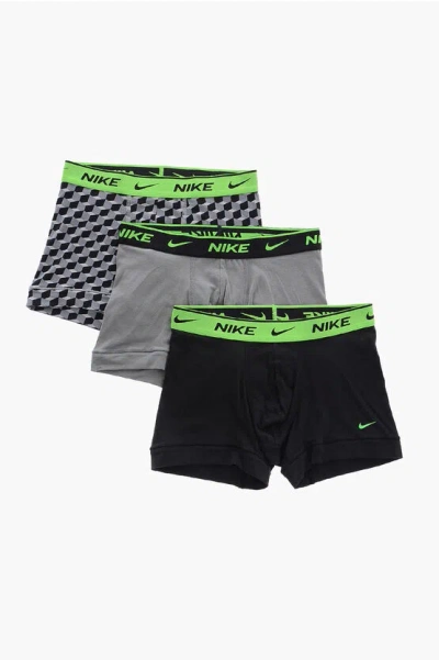 Nike Logoed At The Waist 3 Pairs Of Boxers Set In Multi