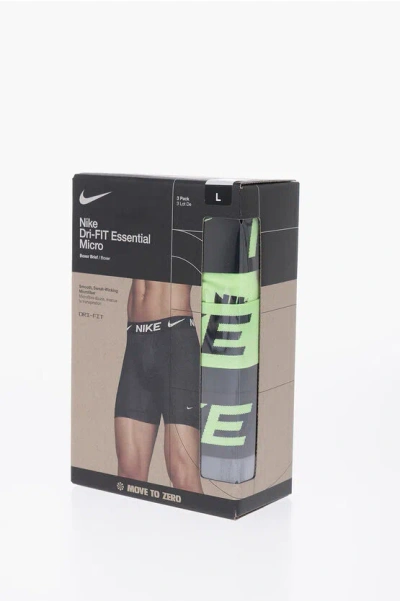 Nike Logoed At The Waist 3 Pairs Of Boxers Set In Black