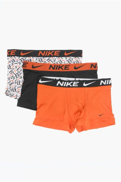 Nike Logoed Waist Band 3 Pairs Of Boxers Set In Multi