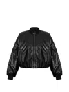 Nike Logo-embossed Bomber Jacket In Black