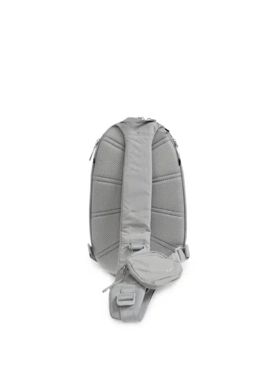 Nike Logo-embroidered Backpack In Gray