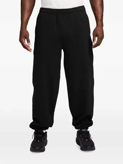 Nike Logo-embroidered Track Pants In Black