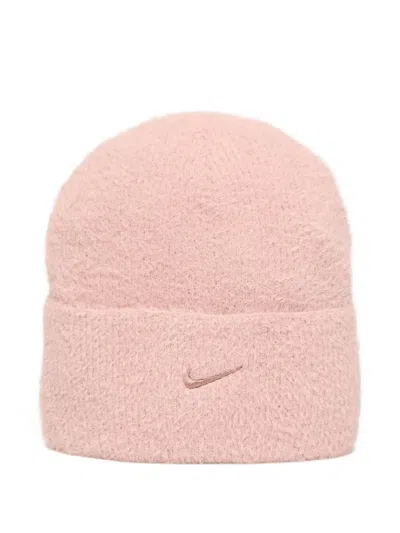 Nike Logo-embroidery Beanie Hat In Purple