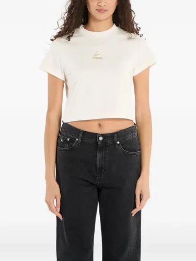 Nike Logo-patch T-shirt In Neutral