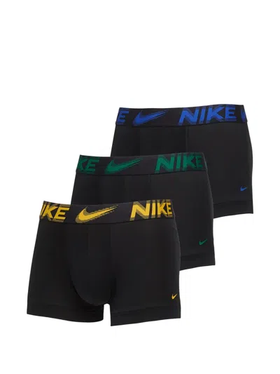 Nike Logo-print Boxers (set Of Three) In Black