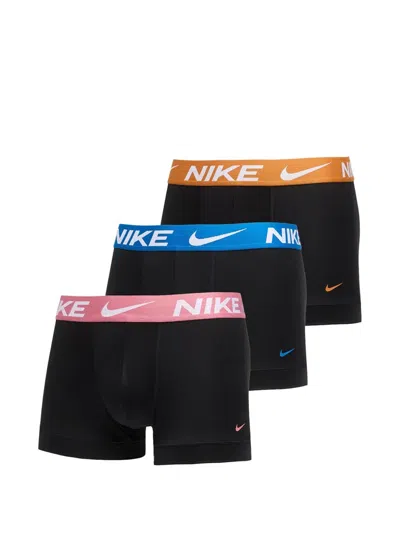 Nike Logo-print Boxers Set (set Of Three) In Black