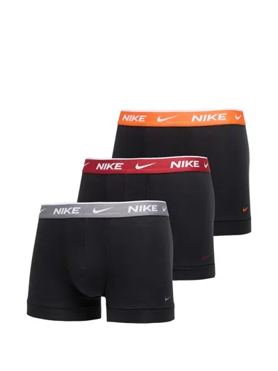 Nike Logo-print Boxers Set (set Of Three) In Black