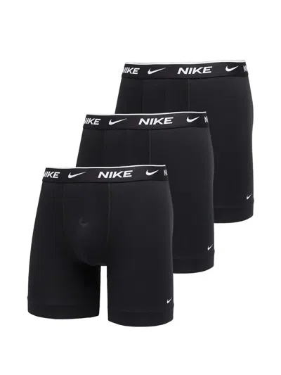 Nike Logo-print Boxers Set (set Of Three) In Blue