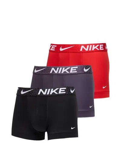 Nike Logo-print Boxers Set (set Of Three) In Multi