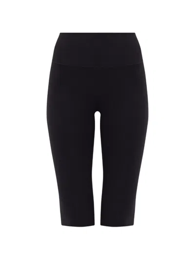 Nike Logo-print Cropped Leggings In Black