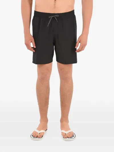 Nike Logo-print Drawstring-waist Swim Shorts In Black