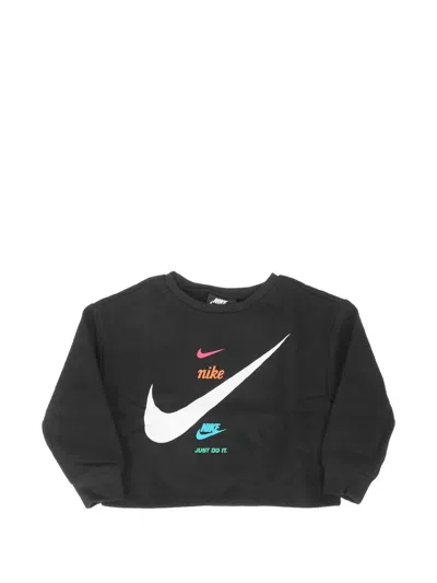 Nike Kids' Logo-print Sweatshirt In Black