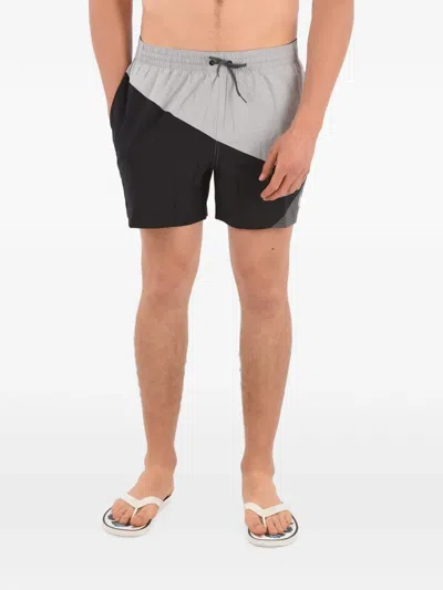 Nike Logo-print Swim Shorts In Black