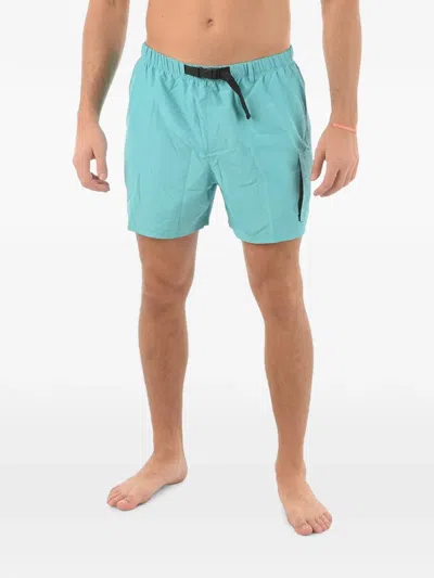 Nike Logo-print Swim Shorts In Blue