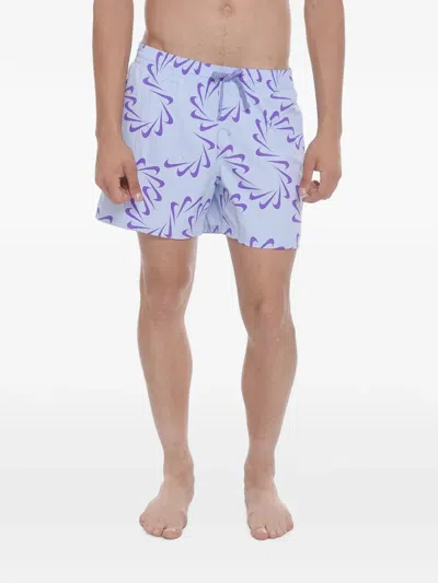 Nike Logo-print Swim Shorts In Multi
