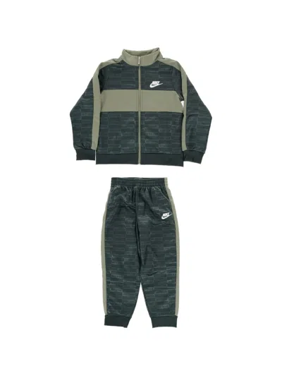 Nike Kids' Logo-print Tracksuit In Green