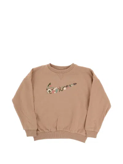 Nike Kids' Logo-print Tracksuit In Neutrals