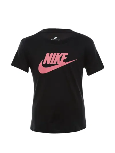 Nike Kids' Logo-print T-shirt In Black