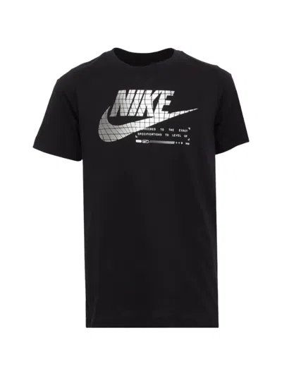 Nike Kids' Logo-print T-shirt In Black