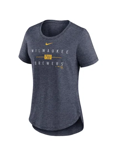 Nike Logo-print T-shirt In Gray