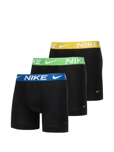 Nike Logo-waistband Boxers (pack Of Three) In Black