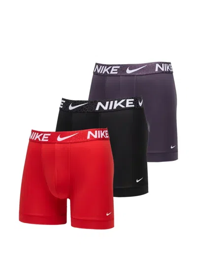 Nike Logo-waistband Boxers (pack Of Three) In Blue