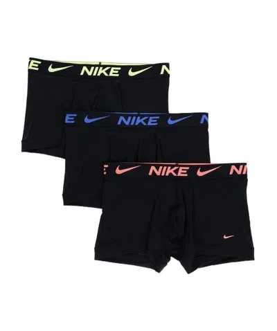 Nike Logo-waistband Boxers (set Of Three) In Black