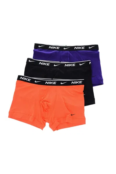Nike Logo-waistband Boxers (set Of Three) In Multicolor